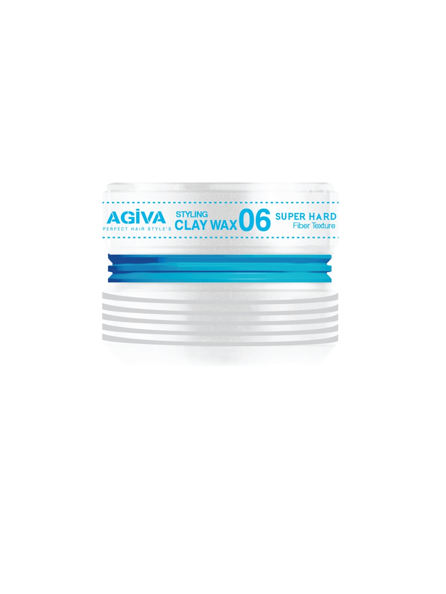 AGIVA HAIR WAX NO 6 SUPER HARD CLAY WAX  FIBER TEXTURE 175ML