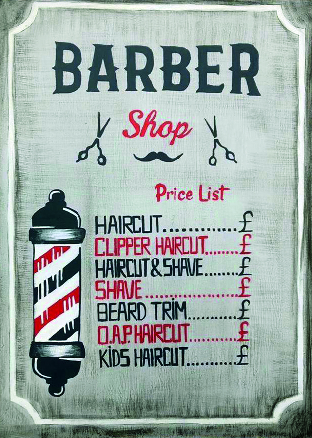 BARBER – HAND MADE SHOP ART